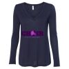 Women's Flowy Long Sleeve V-Neck Tee Thumbnail