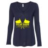 Women's Flowy Long Sleeve V-Neck Tee Thumbnail