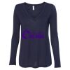 Women's Flowy Long Sleeve V-Neck Tee Thumbnail