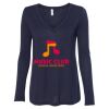 Women's Flowy Long Sleeve V-Neck Tee Thumbnail