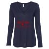 Women's Flowy Long Sleeve V-Neck Tee Thumbnail