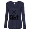 Women's Flowy Long Sleeve V-Neck Tee Thumbnail