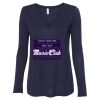 Women's Flowy Long Sleeve V-Neck Tee Thumbnail