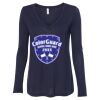 Women's Flowy Long Sleeve V-Neck Tee Thumbnail
