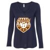 Women's Flowy Long Sleeve V-Neck Tee Thumbnail