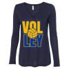 Women's Flowy Long Sleeve V-Neck Tee Thumbnail