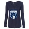 Women's Flowy Long Sleeve V-Neck Tee Thumbnail
