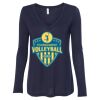 Women's Flowy Long Sleeve V-Neck Tee Thumbnail