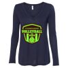 Women's Flowy Long Sleeve V-Neck Tee Thumbnail