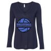 Women's Flowy Long Sleeve V-Neck Tee Thumbnail