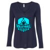 Women's Flowy Long Sleeve V-Neck Tee Thumbnail