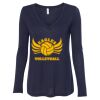 Women's Flowy Long Sleeve V-Neck Tee Thumbnail