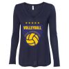 Women's Flowy Long Sleeve V-Neck Tee Thumbnail