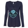 Women's Flowy Long Sleeve V-Neck Tee Thumbnail