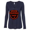 Women's Flowy Long Sleeve V-Neck Tee Thumbnail