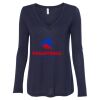 Women's Flowy Long Sleeve V-Neck Tee Thumbnail