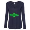 Women's Flowy Long Sleeve V-Neck Tee Thumbnail