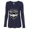 Women's Flowy Long Sleeve V-Neck Tee Thumbnail