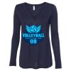 Women's Flowy Long Sleeve V-Neck Tee Thumbnail