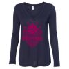 Women's Flowy Long Sleeve V-Neck Tee Thumbnail