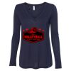 Women's Flowy Long Sleeve V-Neck Tee Thumbnail