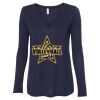 Women's Flowy Long Sleeve V-Neck Tee Thumbnail