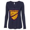 Women's Flowy Long Sleeve V-Neck Tee Thumbnail