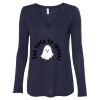 Women's Flowy Long Sleeve V-Neck Tee Thumbnail