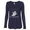 Women's Flowy Long Sleeve V-Neck Tee Thumbnail
