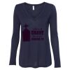 Women's Flowy Long Sleeve V-Neck Tee Thumbnail