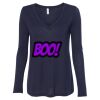 Women's Flowy Long Sleeve V-Neck Tee Thumbnail