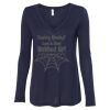 Women's Flowy Long Sleeve V-Neck Tee Thumbnail