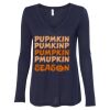 Women's Flowy Long Sleeve V-Neck Tee Thumbnail