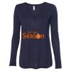 Women's Flowy Long Sleeve V-Neck Tee Thumbnail
