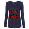Women's Flowy Long Sleeve V-Neck Tee Thumbnail