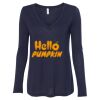 Women's Flowy Long Sleeve V-Neck Tee Thumbnail