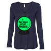 Women's Flowy Long Sleeve V-Neck Tee Thumbnail