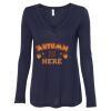 Women's Flowy Long Sleeve V-Neck Tee Thumbnail