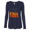 Women's Flowy Long Sleeve V-Neck Tee Thumbnail