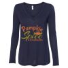 Women's Flowy Long Sleeve V-Neck Tee Thumbnail