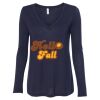 Women's Flowy Long Sleeve V-Neck Tee Thumbnail