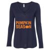 Women's Flowy Long Sleeve V-Neck Tee Thumbnail