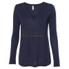 Women's Flowy Long Sleeve V-Neck Tee Thumbnail
