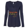 Women's Flowy Long Sleeve V-Neck Tee Thumbnail