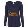 Women's Flowy Long Sleeve V-Neck Tee Thumbnail