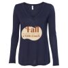 Women's Flowy Long Sleeve V-Neck Tee Thumbnail