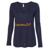 Women's Flowy Long Sleeve V-Neck Tee Thumbnail