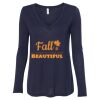 Women's Flowy Long Sleeve V-Neck Tee Thumbnail