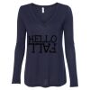 Women's Flowy Long Sleeve V-Neck Tee Thumbnail