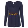 Women's Flowy Long Sleeve V-Neck Tee Thumbnail